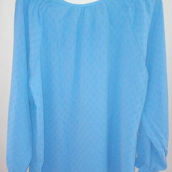 Jessica Simpson Women's Size Medium Blue Long Sleeve Blouse Top NWT - Picture 5 of 5
